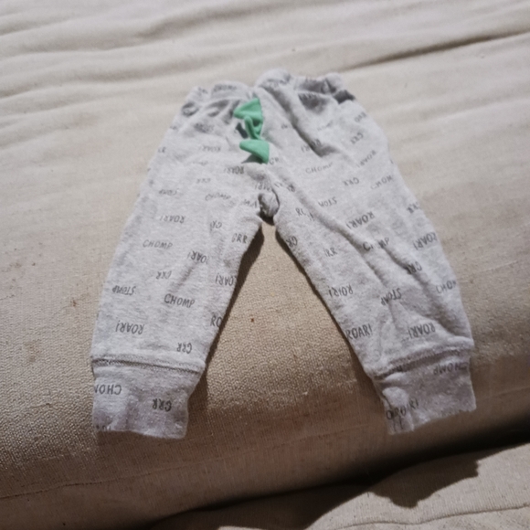 Carter's Baby Boy Dinosaur Themed Jogger Pants, Size 6 Months - Picture 2 of 3